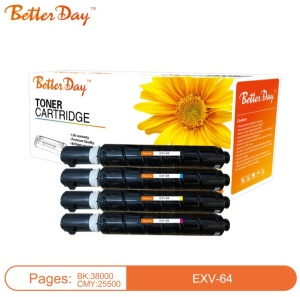Toner BetterDay C-EXV-64 C zam. kaseta za CANON Cyan 25.5k - Img 2