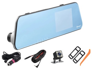 TRACER Auto kamera u retrovizoru Full HD sa kamerom za vožnju unazad 4" IPS Mensa FHD
