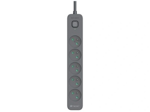 TRACER Produzni kabl 1.5m 5 uticnice sa 2 USB porta sa prenaponskom zastitom i prekidacem grafit TRALIS47813