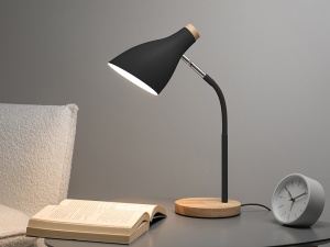 TRACER Stona lampa Scandi E27 max 40W drvo-crna Scandi Black - Img 4