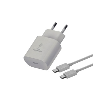 TRANYOO Kućni punjač T-SA2C 25WPD+KABL Type C na Type C 60W BELI
