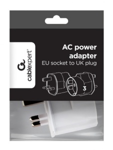 Travel adapter A-AC-EUFUKM-01 Gembird EU na UK, 13A - Img 2