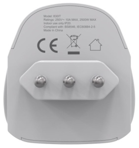 Travel adapter A-AC-ITMINTF Gembird IT suko 10A - Img 2
