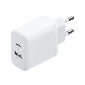 UGREEN X227 20W GaN Zidni Punjač 1x USB-A + 1x USB-C – Beli
