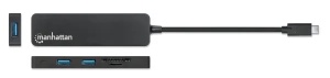 USB-C HUB 3port Manhattan 164948 3.2 G1/5Gbps/CR/Crni - Img 3
