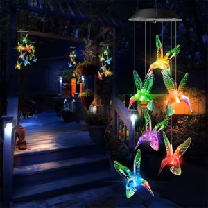 Viseća solarna RGB LED lampa "ptičice" 11421