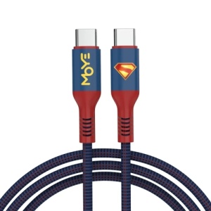 WB Moye Superman USB-C to USB-C Charging Cable 01 1M