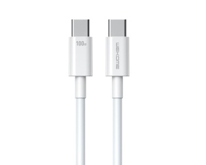 WEKOME WDC-182 Kabl 3.1 USB tip C M/M 1m, za Superbrzo punjenje 100W/480Mbps, beli