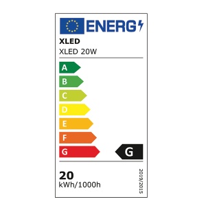 XLED 20W LED reflektor 6500K,1600Lm,AC220-240V,Beli - Img 3
