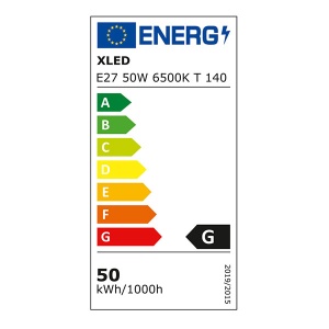 XLED E27 50W 6500K T140 LED Sijalica,RA80,220V,Hladno Bela - Img 2