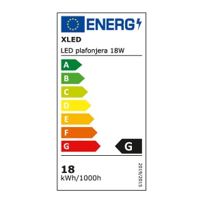 XLED LED plafonjera 18W Milky, 280mm 4000K,1800Lm, Ra80, IP20 - Img 2
