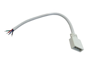 XLED SUN-E19W Konektor za spajanje RGB led trake,ženski,4 pin,15cm - Img 2