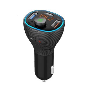 Xwave BT 87 FM transmiter za kola,Bluetooth LED Display,BASS booster,PD20W+QC3.0 brzo punjenje,38W - Img 3