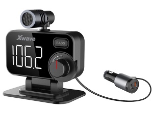 Xwave BT92 FM transmiter za kola,Bluetooth,LCD,Mp3,wma,flac,SD,2xUSB punjenje - Img 1
