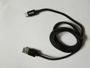Xwave Kabl USB Tip C muški na Tip A muški 1.2M 3A, PVC crni pleteni - Img 2