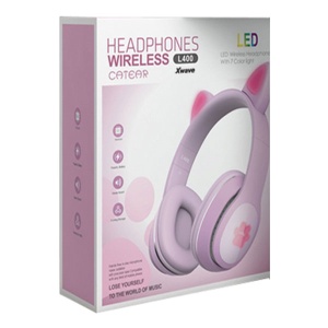 Xwave L400 purple Bluetooth slušalice stereo sa mikrofonom/v5.3Aux/microSD - Img 2