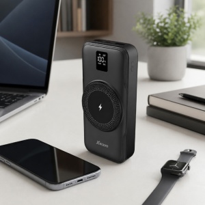 Xwave Power bank eksterna baterija 20000mAh/20W/15W wireless/PD/QC3.0 (crna) - Img 2