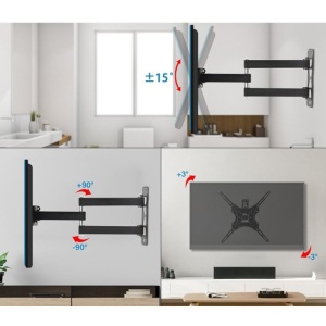 Zidni TV nosač, zglobni, od 32" do 55", 22kg - Img 2