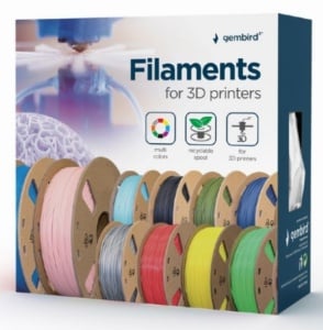 3DP-PLA-01-MTBK Mat PLA Filament za 3D stampac 1.75mm, kotur 1KG, black - Img 2