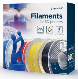 3DP-STPU1.75-01-Y Gembird Silk TPU Filament za 3D stampac 1.75mm, kotur 1KG YELLOW