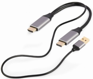 A-HDMIM-DPM-01 Gembird Active 4K HDMI na DisplayPort adapter kabl, 2m, black - Img 2