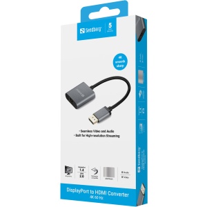 Adapter Sandberg DisplayProt 1.4- HDMI M/F 2.0 4K 509-19 - Img 3
