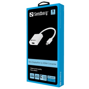 Adapter Sandberg Mini DisplayPort - HDMI 508-29 - Img 2