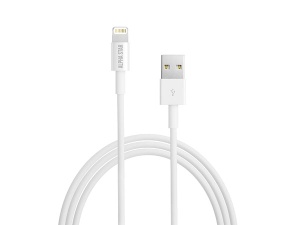 Alpha Star Kabl IPHONE USB-1.2M blister,lightning muški,beli