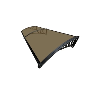 Aluminijumska Nadstrešnica 200x80cm Bronza Pun Polikarbonat - Img 1