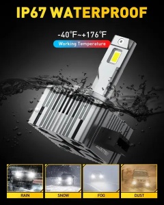 AUXITO D1SD1R LED sijalice za farove – 6000K belo svetlo DD-Y19-D1S-B