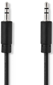CAGB22000BK20 Stereo audio kabl, 3,5 mm muški, Niklovani, 2,00 m, Crni