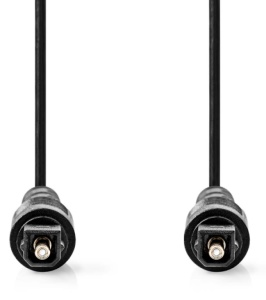 CAGL25000BK30 Optièki audio kabl, TosLink Muski-TosLink Muski, 3.00 m, Okrugli, PVC, Crni