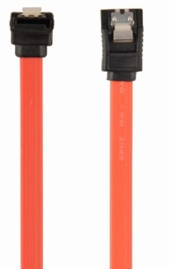 CC-SATAM-DATA90-0.3 Gembird Metal clips, Serial ATA data kabl flat 0,3m 90 degree bent connector