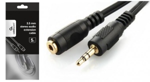 CCA-421S-5M Gembird 3.5mm stereo plug to 3.5mm stereo socket extension kabl 5m - Img 2