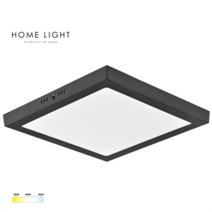 Crna LED plafonjera 24W, promen. boja svetla IP20 - Img 5