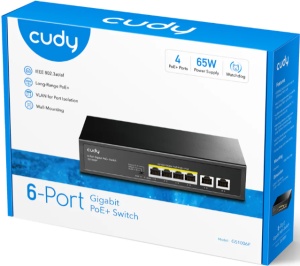 Cudy GS1006P 6-Port Gigabit PoE+ Switch - Img 2