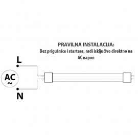 DAWN LED CEV T8 18W 4000K 1800lm JEDNOSTRANA - Img 3