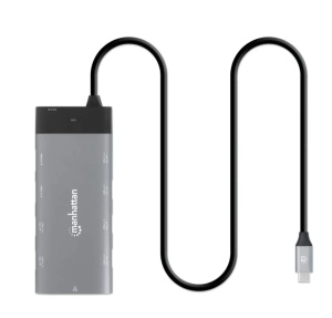 Docking station Manhattan 130714 10in1 USB-C - 2xHDMI/5xUSB/LAN/PD 100W - Img 4