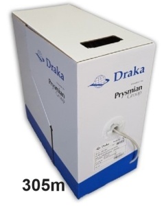 DRAKA Kabl mrezni UC300S AWG24 Cat.5e DRUT, F/UTP LSHF, BAKARNI, Pun presek 305m, 183 - Img 2