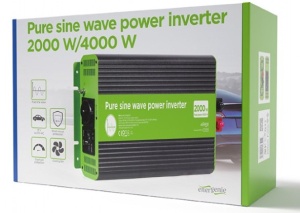 EG-PWC-PS2000-01 Gembird 12V Cist sinusni inverter DC/AC 2000W + USB port, 4,65KG - Img 2