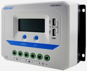 Epever Kontroler punjenja 60A 12/24/36/48V VS6048AU LCD,Beli - Img 2