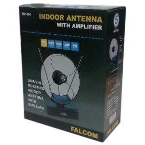 Falcom Antena sobna sa pojačalom, UHF/VHF, crna - ANT-204 - Img 2
