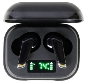 FitEar-X300B Gembird bluetooth V5.0 slusalice, LED, TWS, black - Img 2