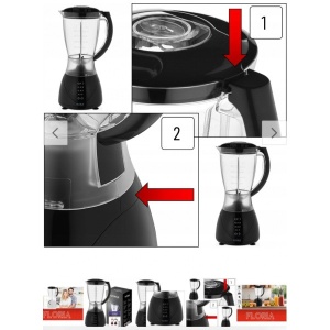 Floria Blender, zapremina 1.5 lit, 300 W, crni - ZLN3080