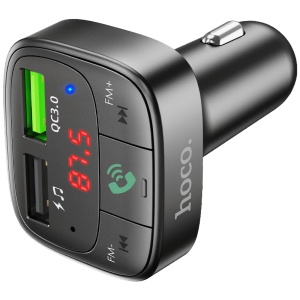 hoco. FM transmiter, punjač za auto, BT v5.0, 2 x USB - E59 Promise - Img 2