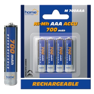 home Baterija punjiva AAA, 700mAh, blister 4 kom - M 700AAA - Img 3