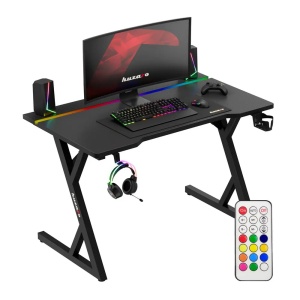Huzaro Hero 2.4 Crni RGB Gaming sto