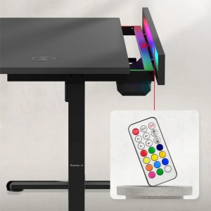Huzaro Hero 8.7 Crni RGB Električni podesivi sto 140x70cm - Img 2