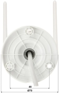 IMOU IPC-F22P IP WIFI 2MP BULLET IC KAMERA, 2C, IC 30M, 2.8MM, MIKROFON, MICROSD, IP67 - Img 2