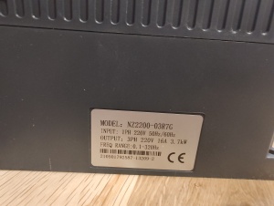 Inverter NIETZ NZ2200-03R7G, 1PH 220V Output: 3PH 220V 16A, 3,7kW - Img 2